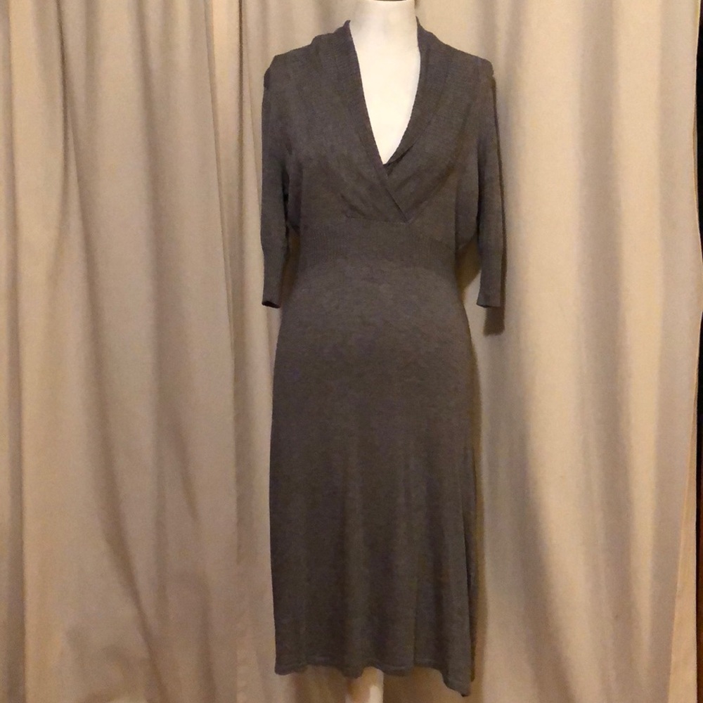 Athleta-Wool&Tencel Dress-Like New-Sz Sm-Gray - Picture 2 of 9